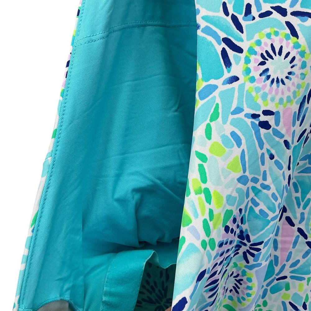 Lilly Pulitzer Luxletic Lakelyn Polo Tank Top Zanzibar Floral size XL - Picture 8 of 13